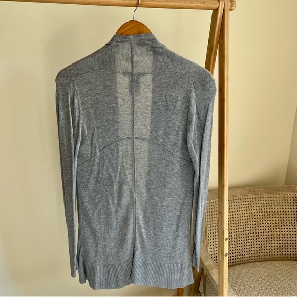 Philosophy Longline Open Front Cardigan in Light Gray - S - Picture 3 of 3